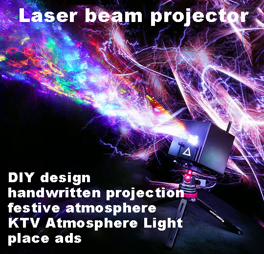 Portable laser projector, you can edit patterns, text, lines and projections by yourself, used for photography, marking, decoration, advertising and other purposes